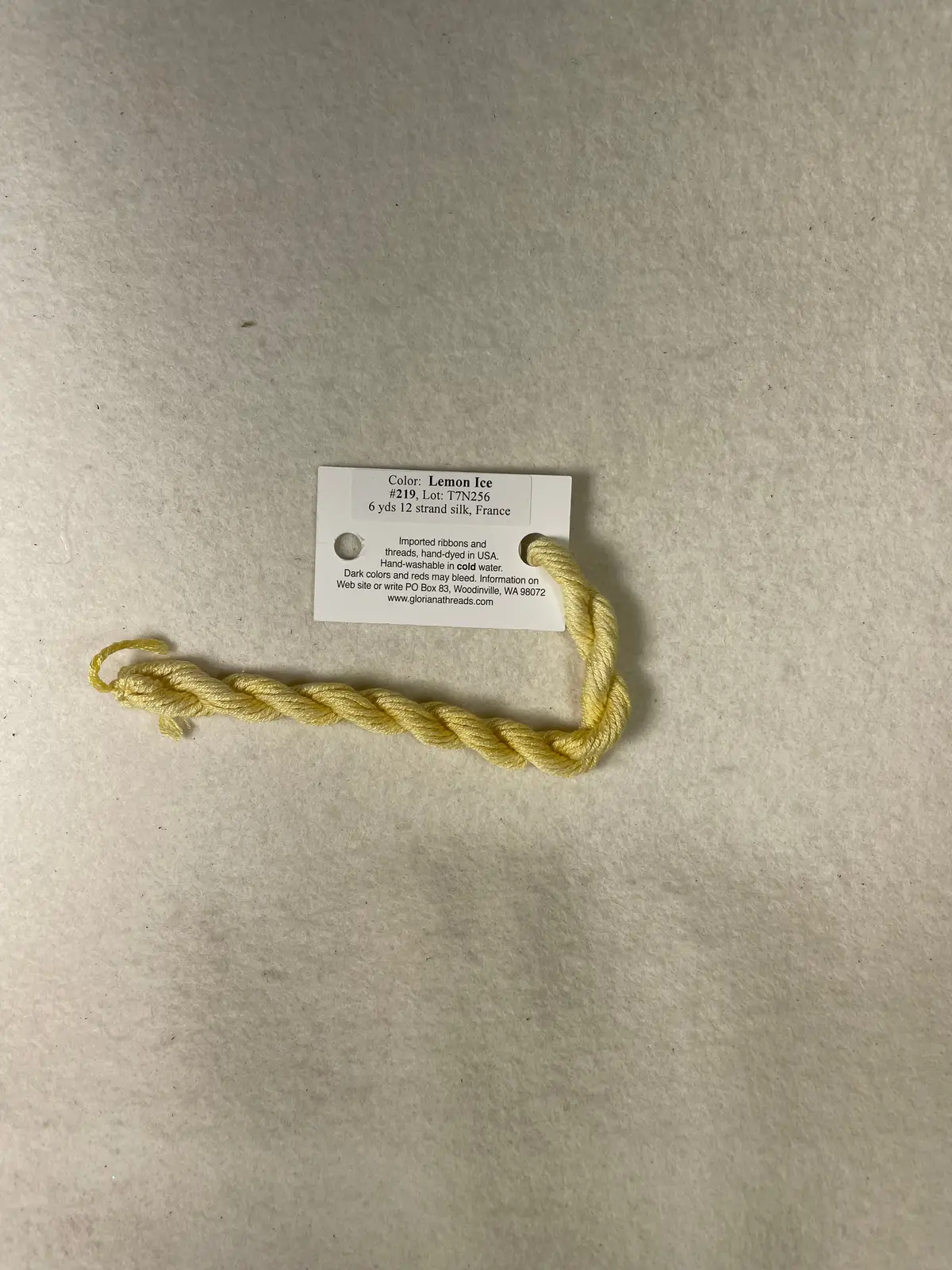 Gloriana Silk Floss 219 Lemon Ice 1