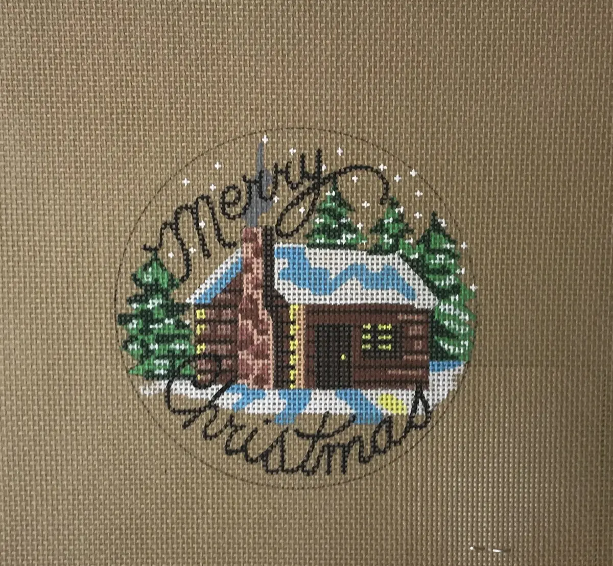 * Danji D191 Merry Christmas Log Cabin 1