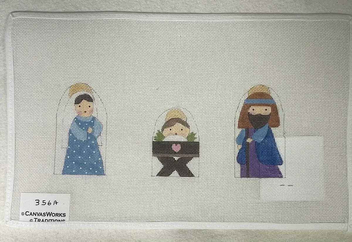 * Canvasworks Traditions 356A Mary, Joseph And Baby Nativity 1