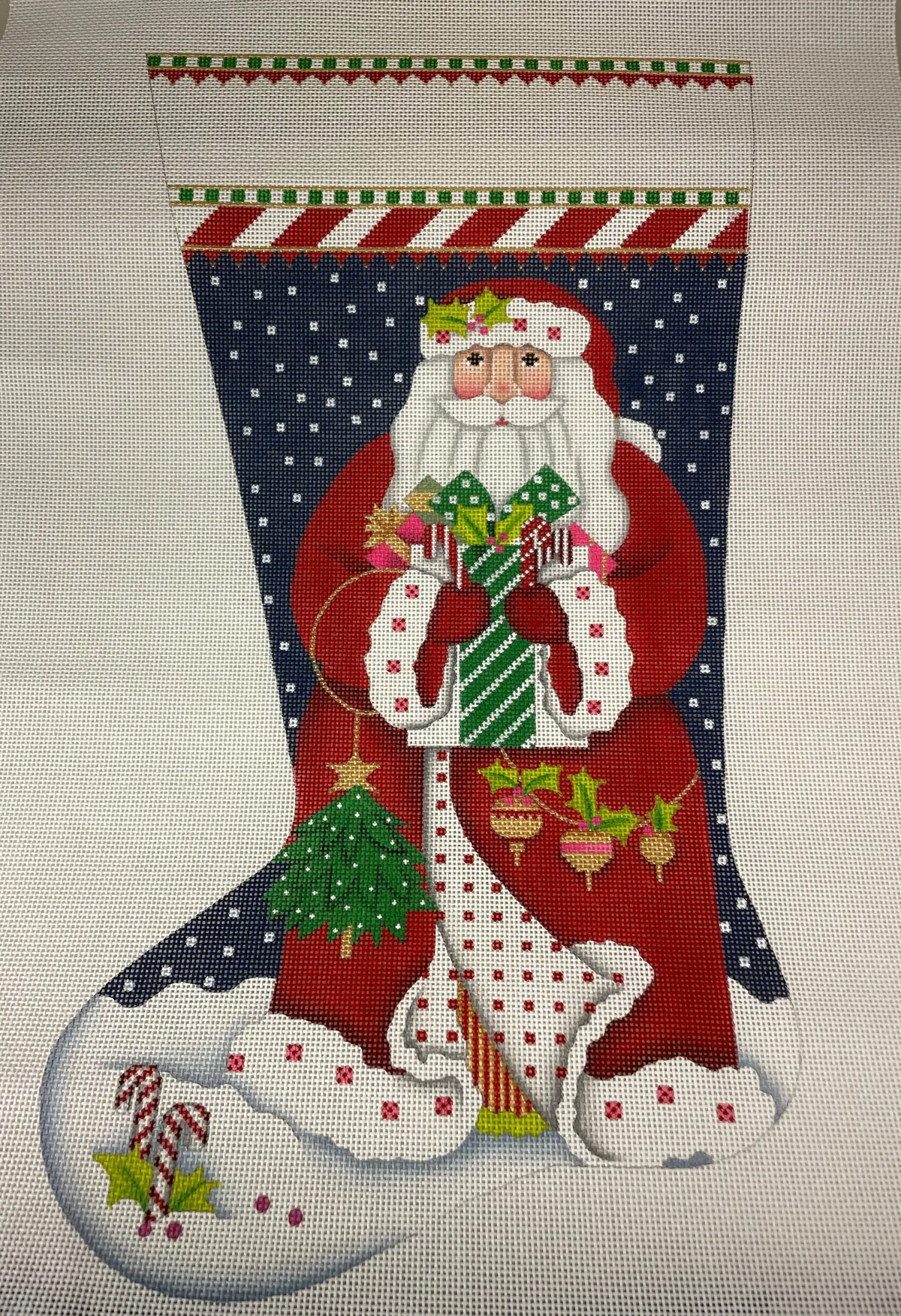 Melissa Shirley 2269 Red Coat Santa Stocking - 13M 1
