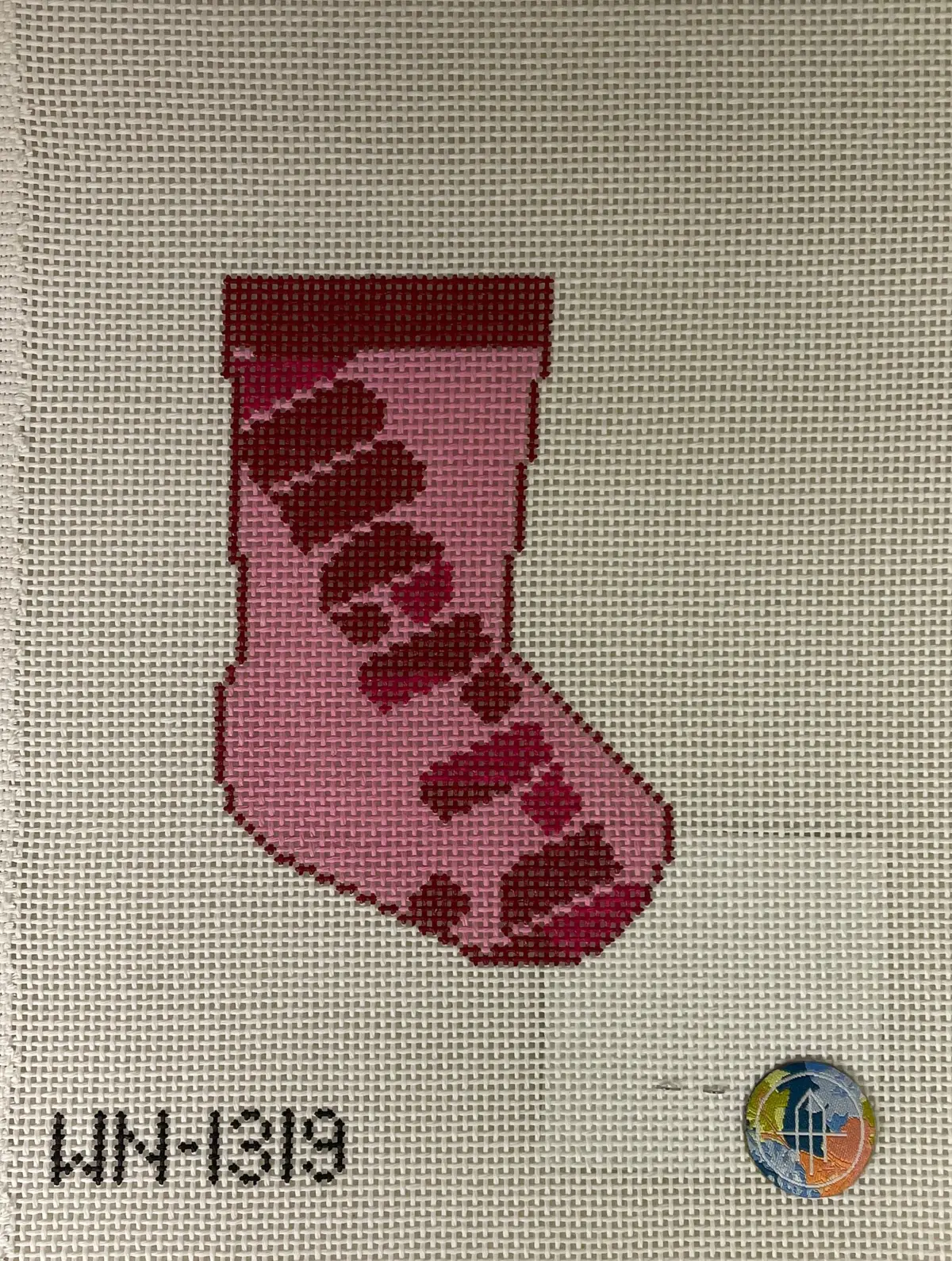 *Wheelhaus Needlepoint Wn1319 Merry Mini Stocking 1