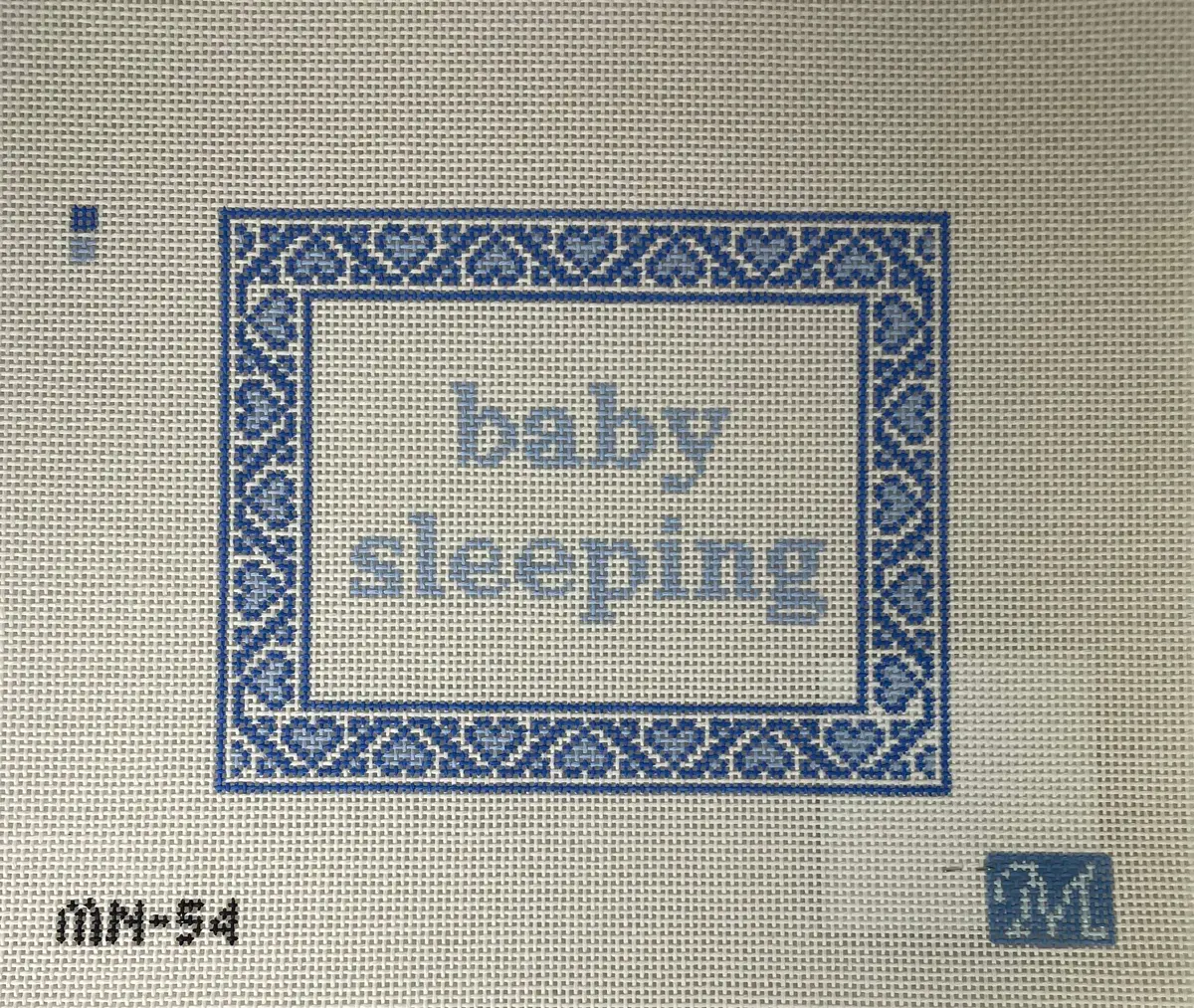 *Maura Nolan Designs Mn54 Baby Sleeping- Blue 1