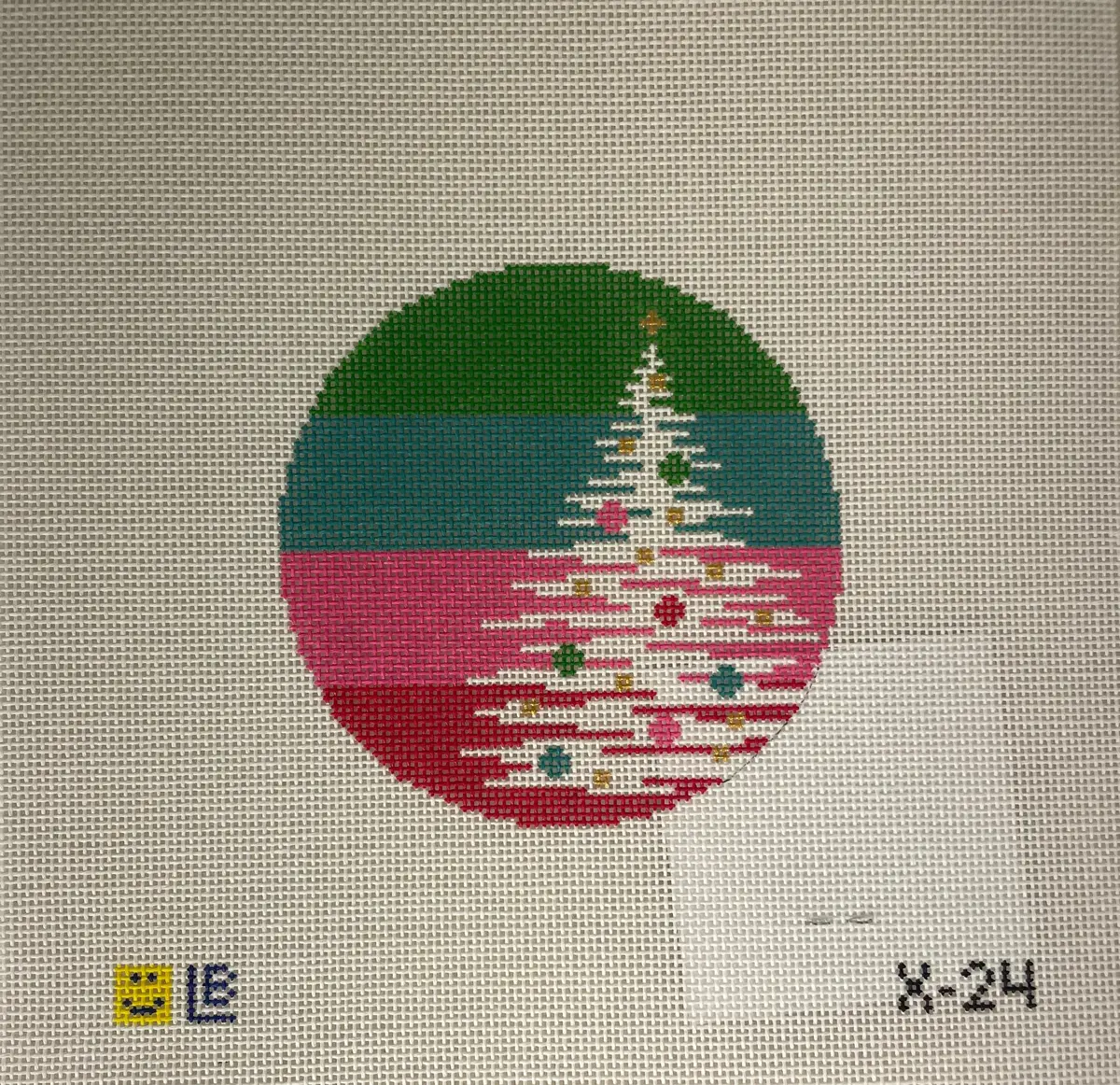 * Lauren Bloch Designs X24 Tree On Stripes 1