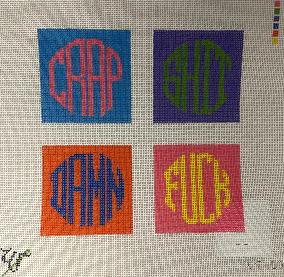 * Wipstitch 150 Rainbow Dirty Coasters 1