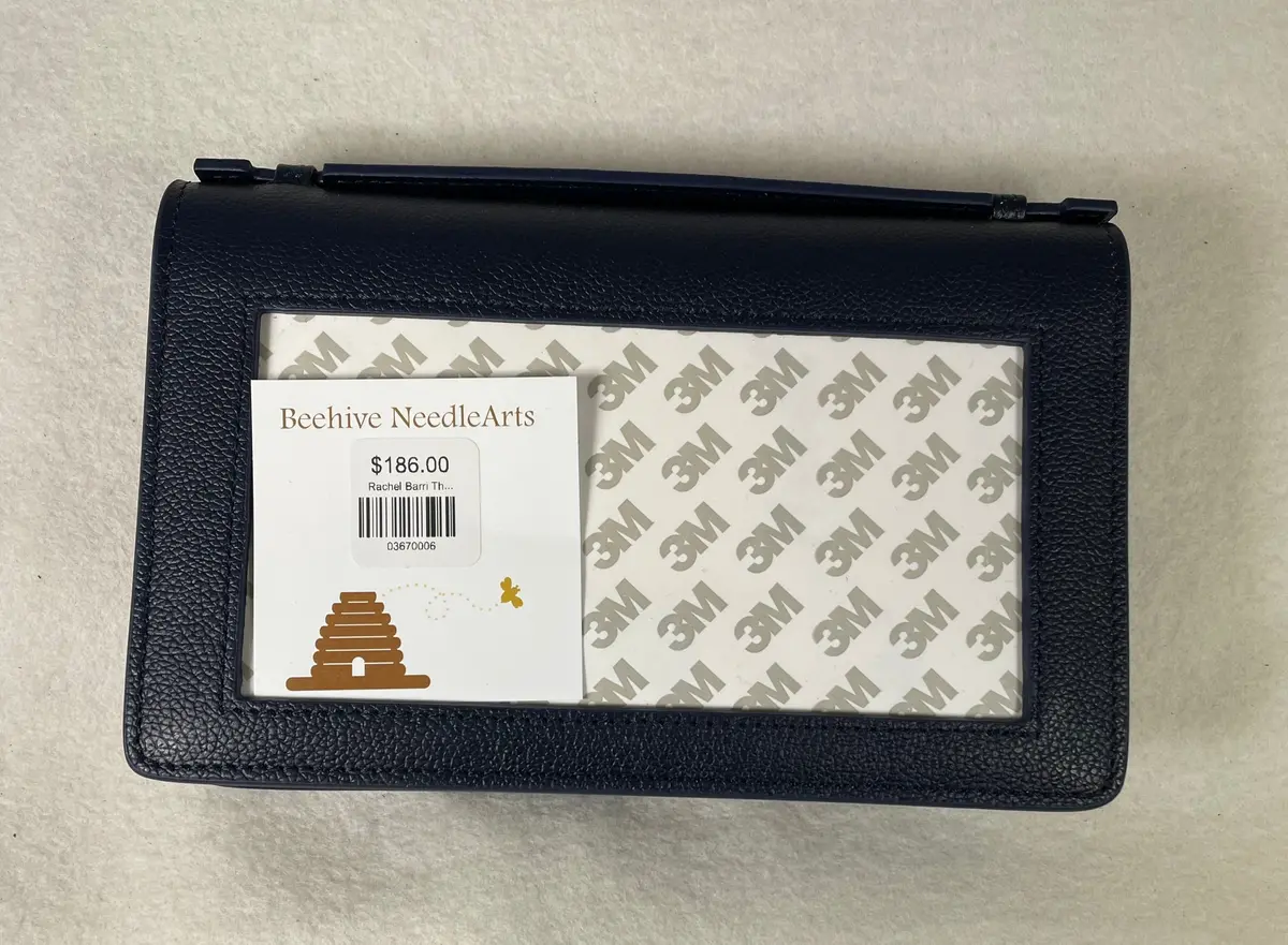 Rachel Barri The Everyday Clutch- Navy With Silver Chain 1