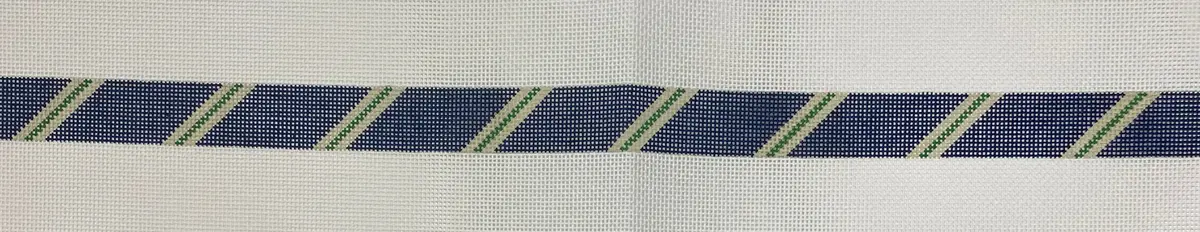 * The Meredith Collection 121Aa Diagonal Stripe Navy/ Khaki/ Green 13M 1