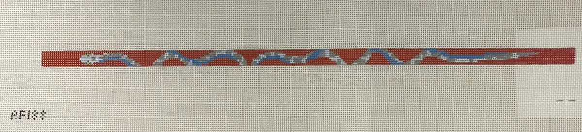 *Anne Fisher Needlepoint Af188 Pink And Turquois Wrap Bracelet 1