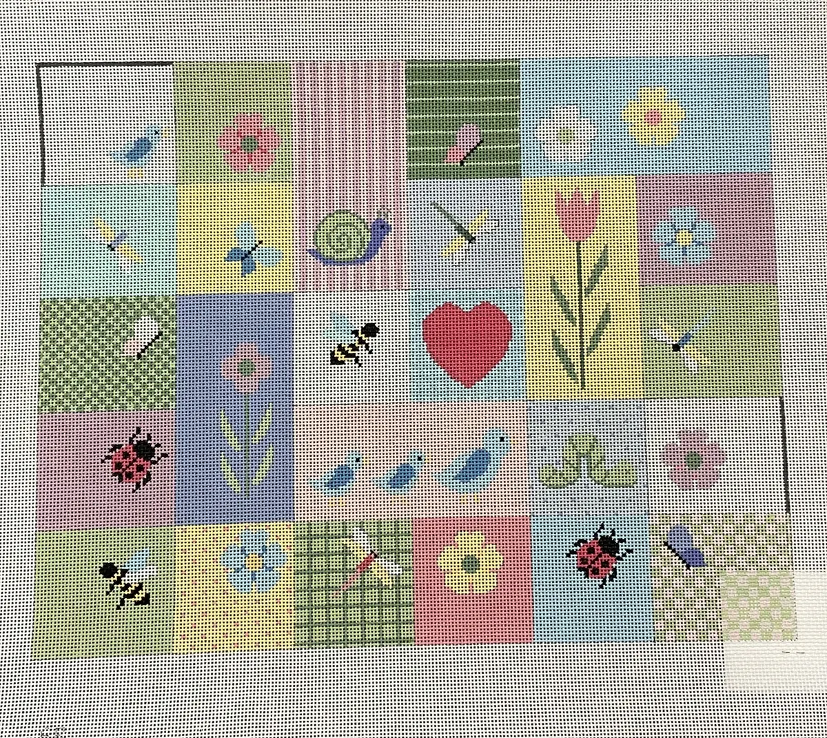 *Sale Susan Roberts Needlepoint 2343 Flower Patches 1