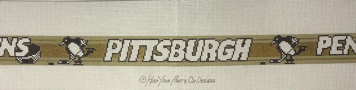 * Cbk Needlepoint 124 Pittsburgh Penguins Belt 1