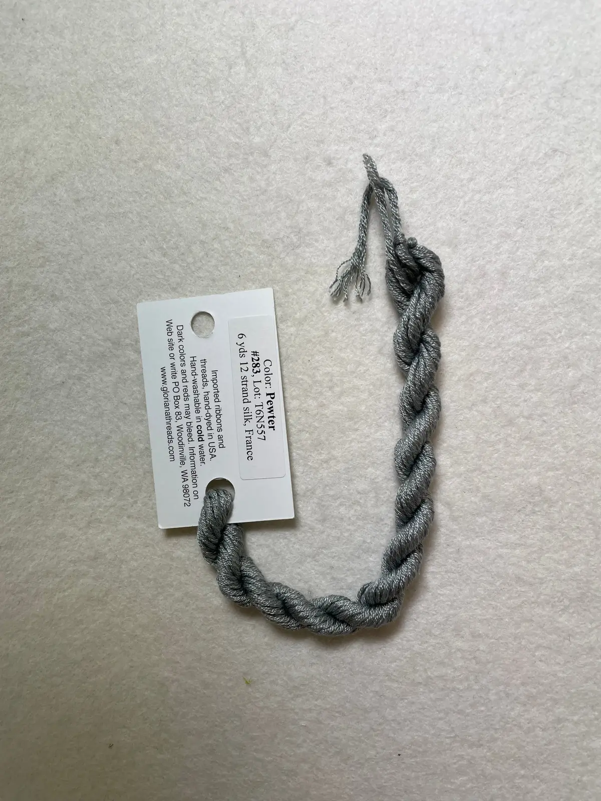 Gloriana Silk Floss 283 Pewter 1