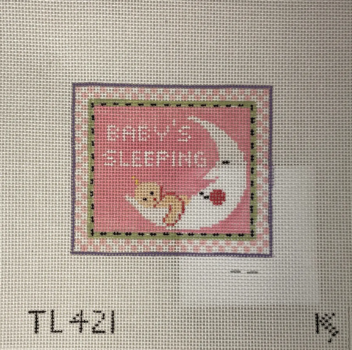 * Kathy Schenkel Tl421 Baby Sleeping- Pink 1