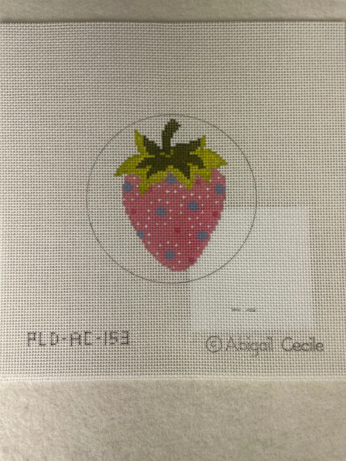 * Abigail Cecile Pld-Ac153 Strawberry Collection- Pink With Blue Dots 1
