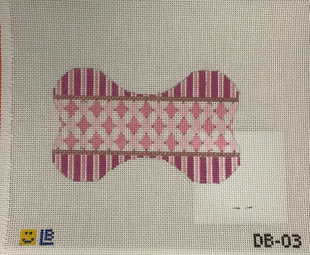 * Lauren Bloch Db03 Dog Bone- Harlequin- Pink 1