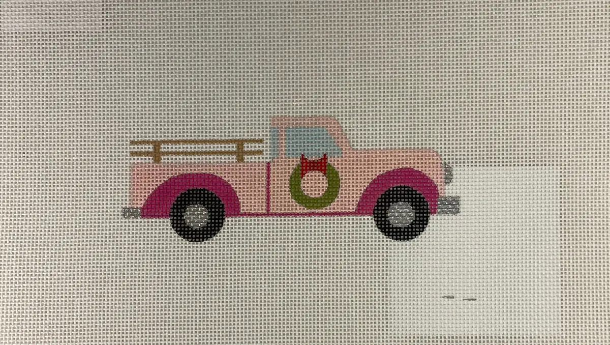 * Raymond Crawford Ho3083 Pink Truck Ornament 1