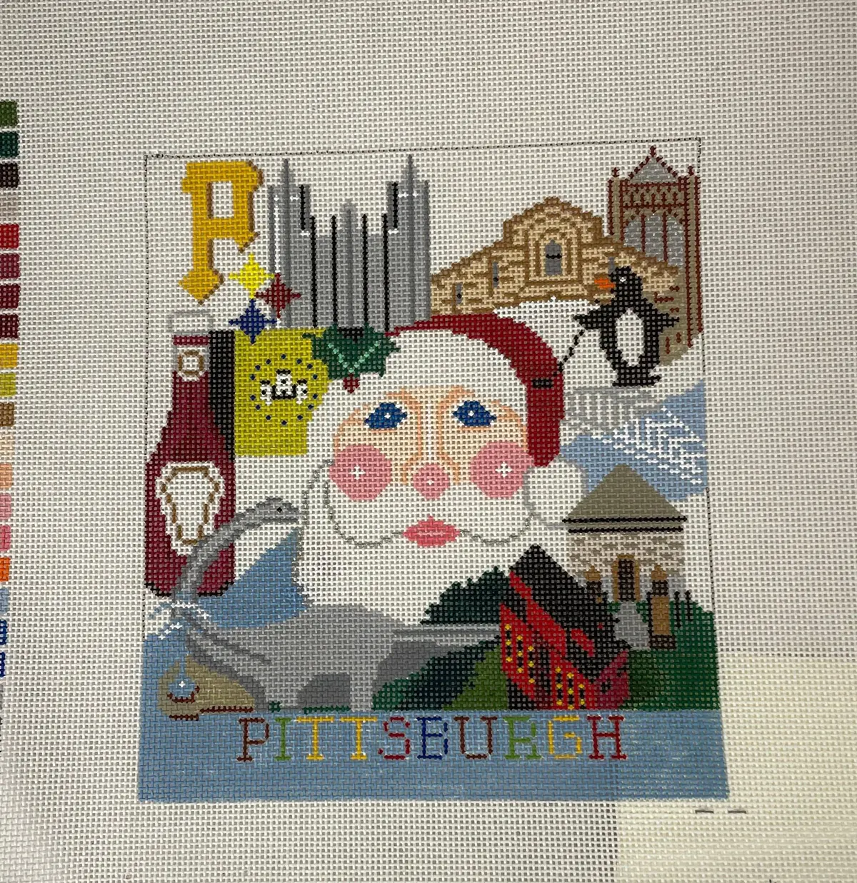 * Shelly Tribbey 282 Pittsburgh Santa Head 1