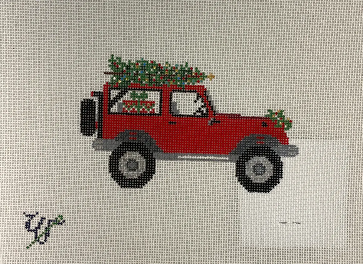 * Wipstitch Needleworks 059 Christmas Jeep 1