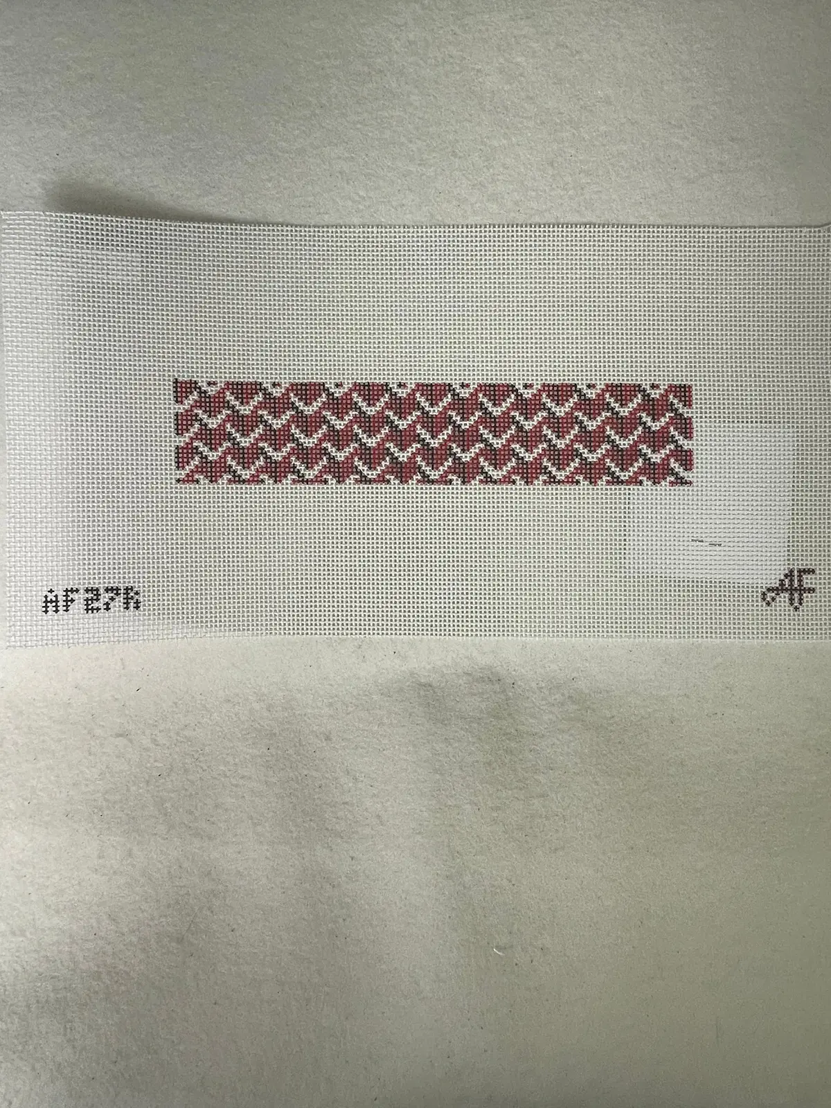 * Anne Fisher Af27r Y Pattern Keychain Red 1