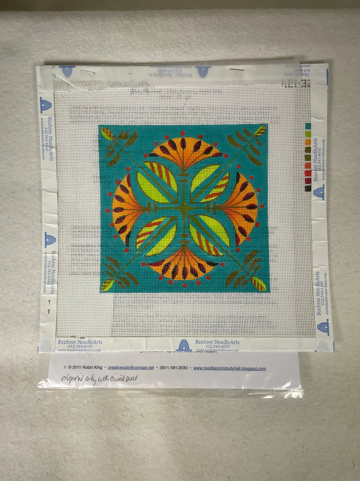 *Sale Zecca 134 Lotus Squared With Stitch Guide 1