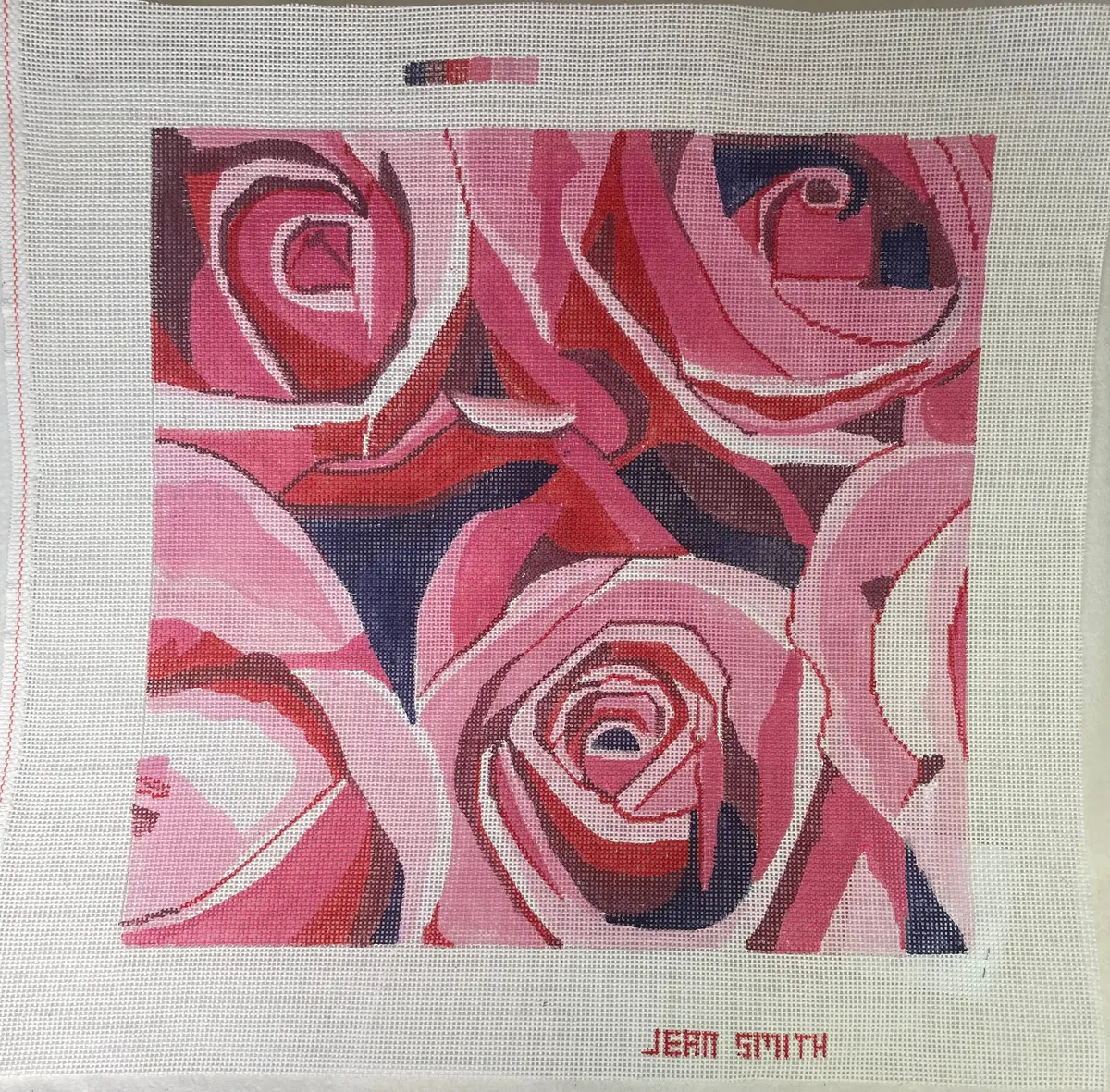 * Jean Smith Large Pink Beauty Rose 1