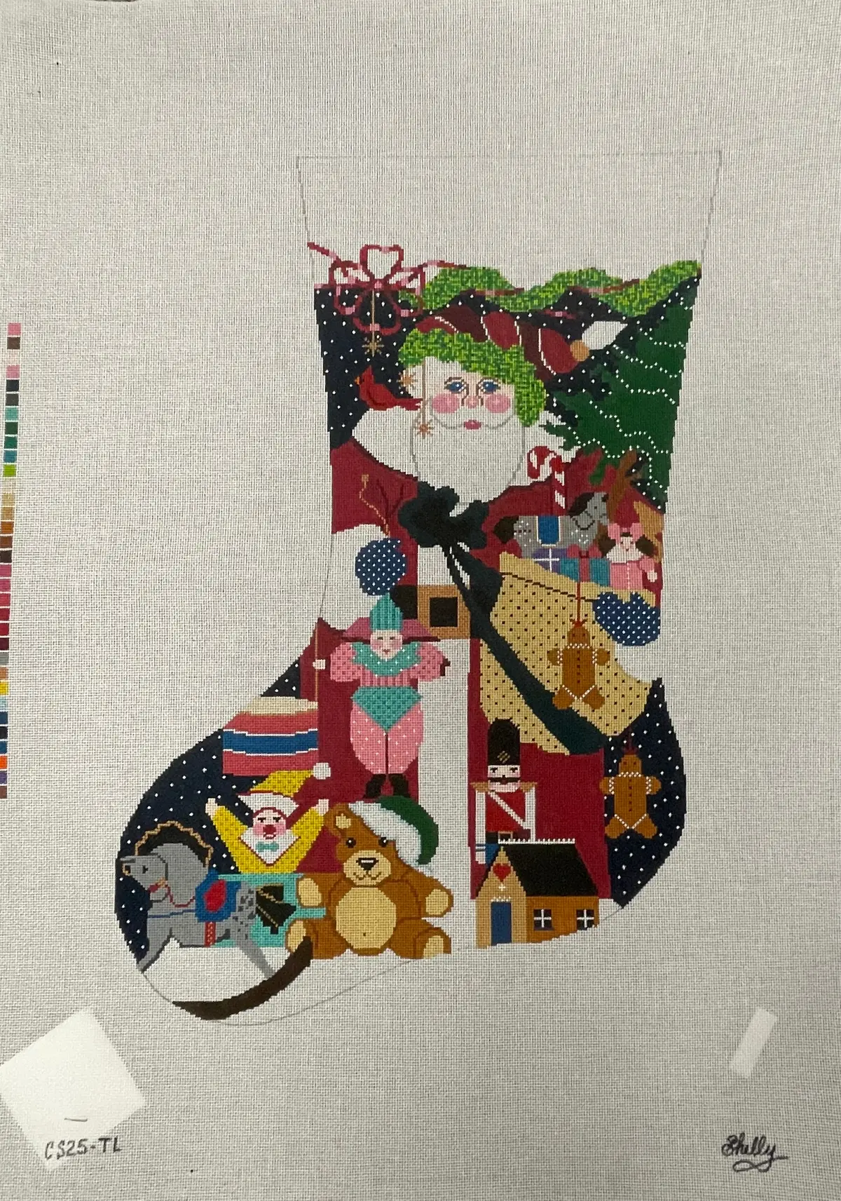 * Shelly Tribbey Cs25-Tl Santa's Bag Of Toys Stocking- 18M 1