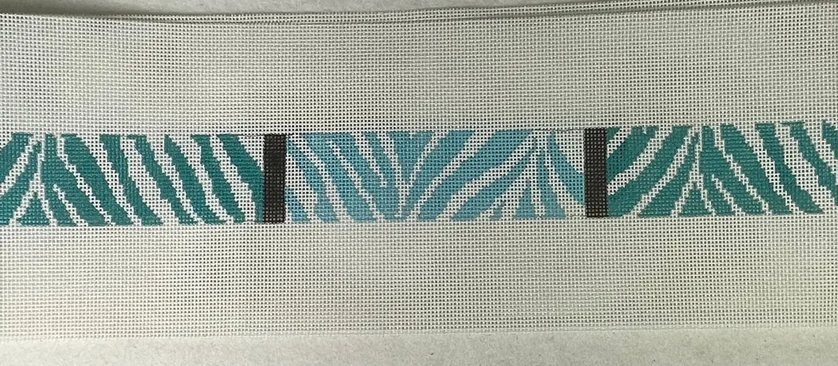 * Clara Wells Clb203 Teal Zebra Belt 1