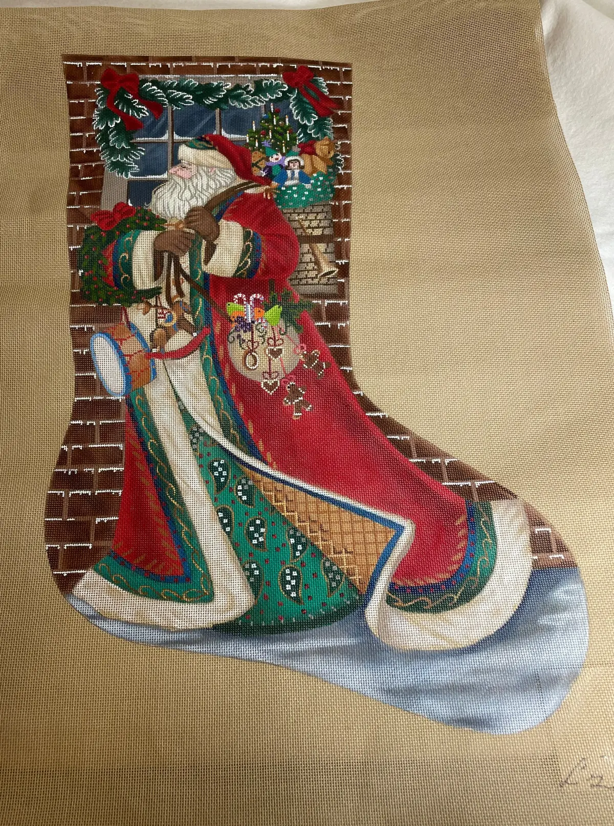 * Liz Goodrick Dillon Ttaxs288 Santa Delivering Stocking- 18M 1