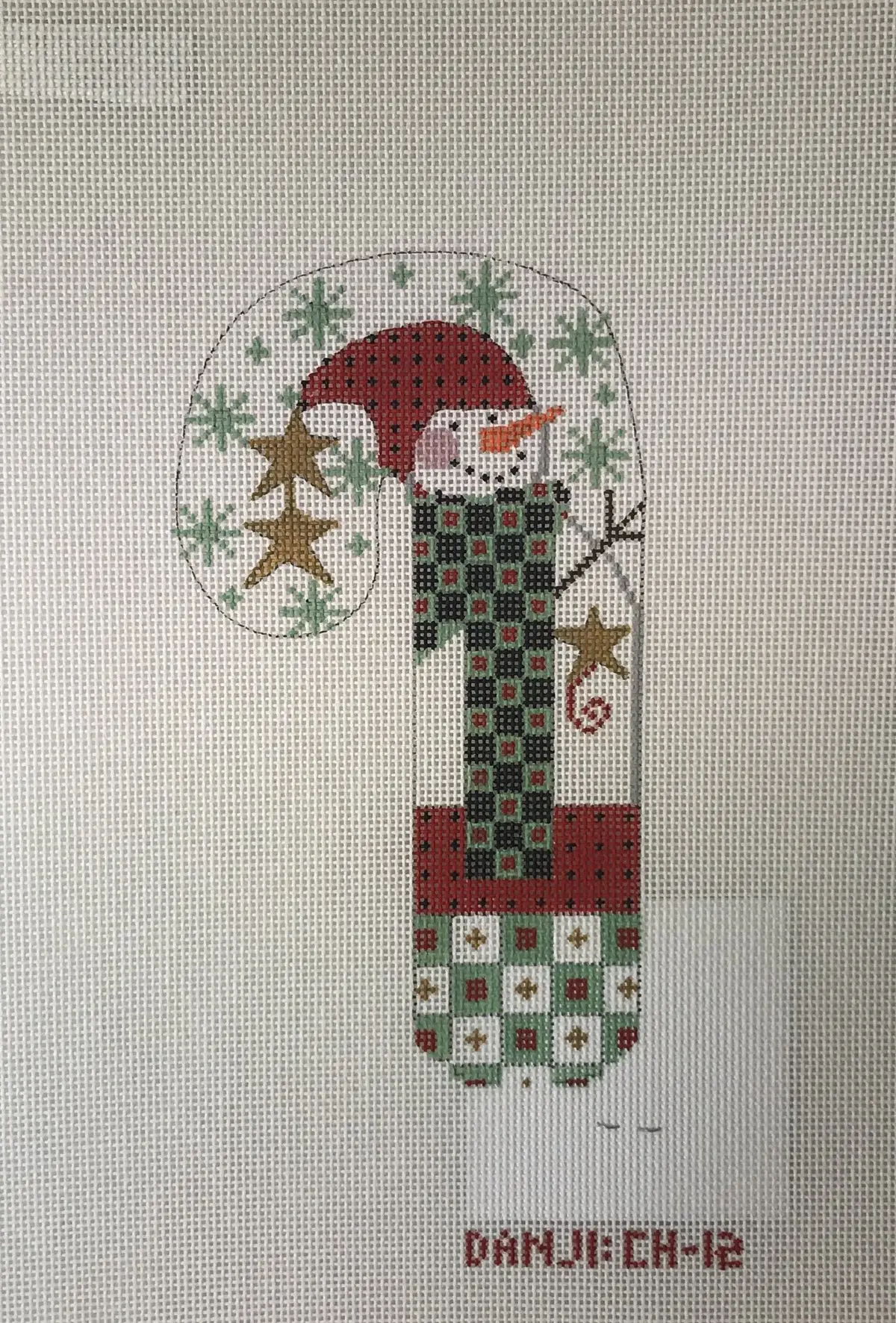 * Danji Ch12 Snowman Checkered Scarf Candy Cane 1