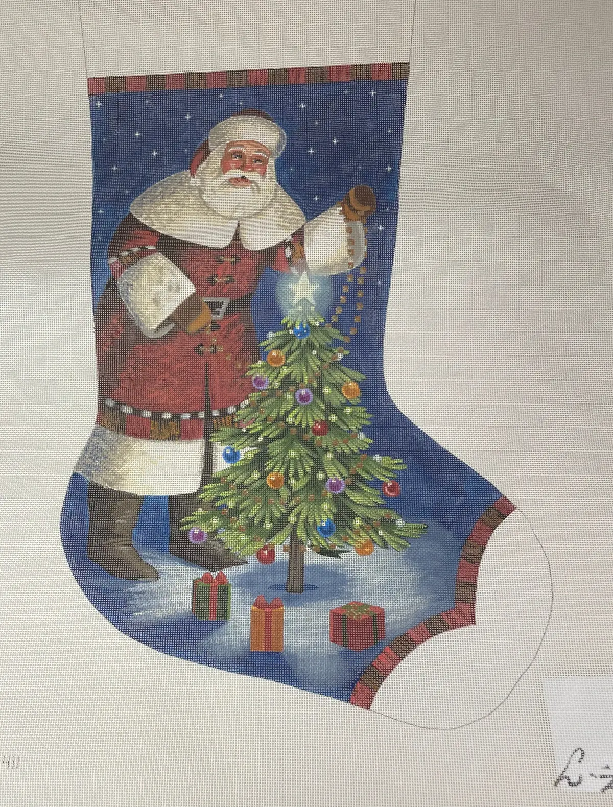 * Liz Goodrick Dillon Ttaxs411 Santa's Own Christmas Stocking 1