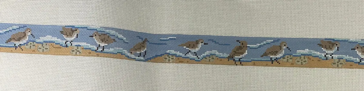 * Susan Roberts Needlepoint 0347 Sandpiper Belt- 18M 1