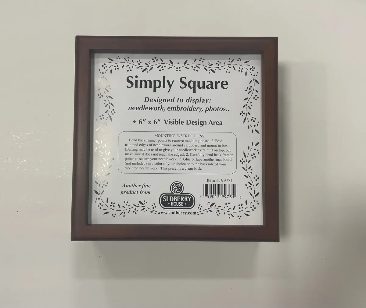Sudberry House Simply Square 6X6 Box- Mahogany 1