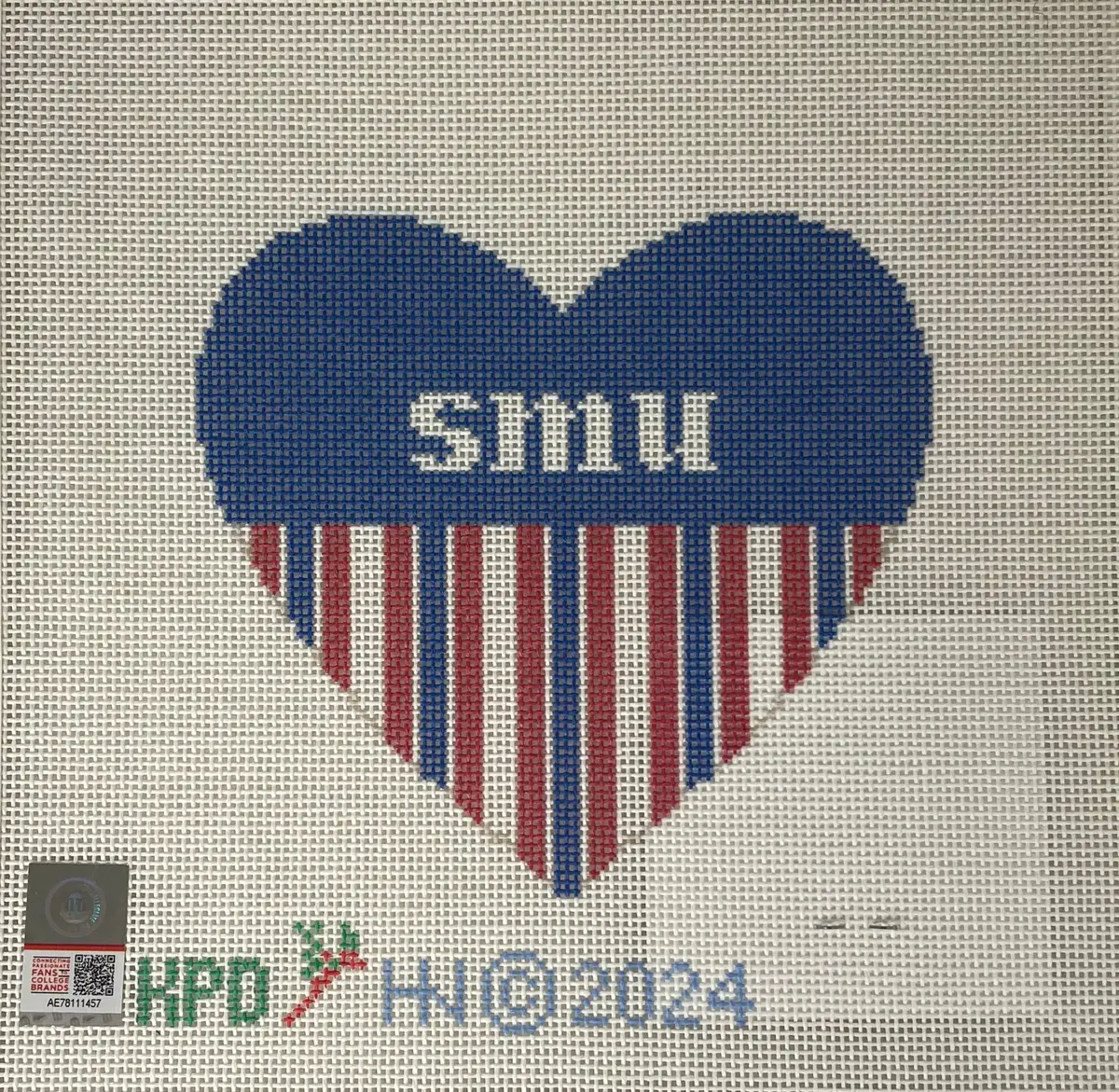 * Hedgehog Needlepoint Smu Small Heart 1