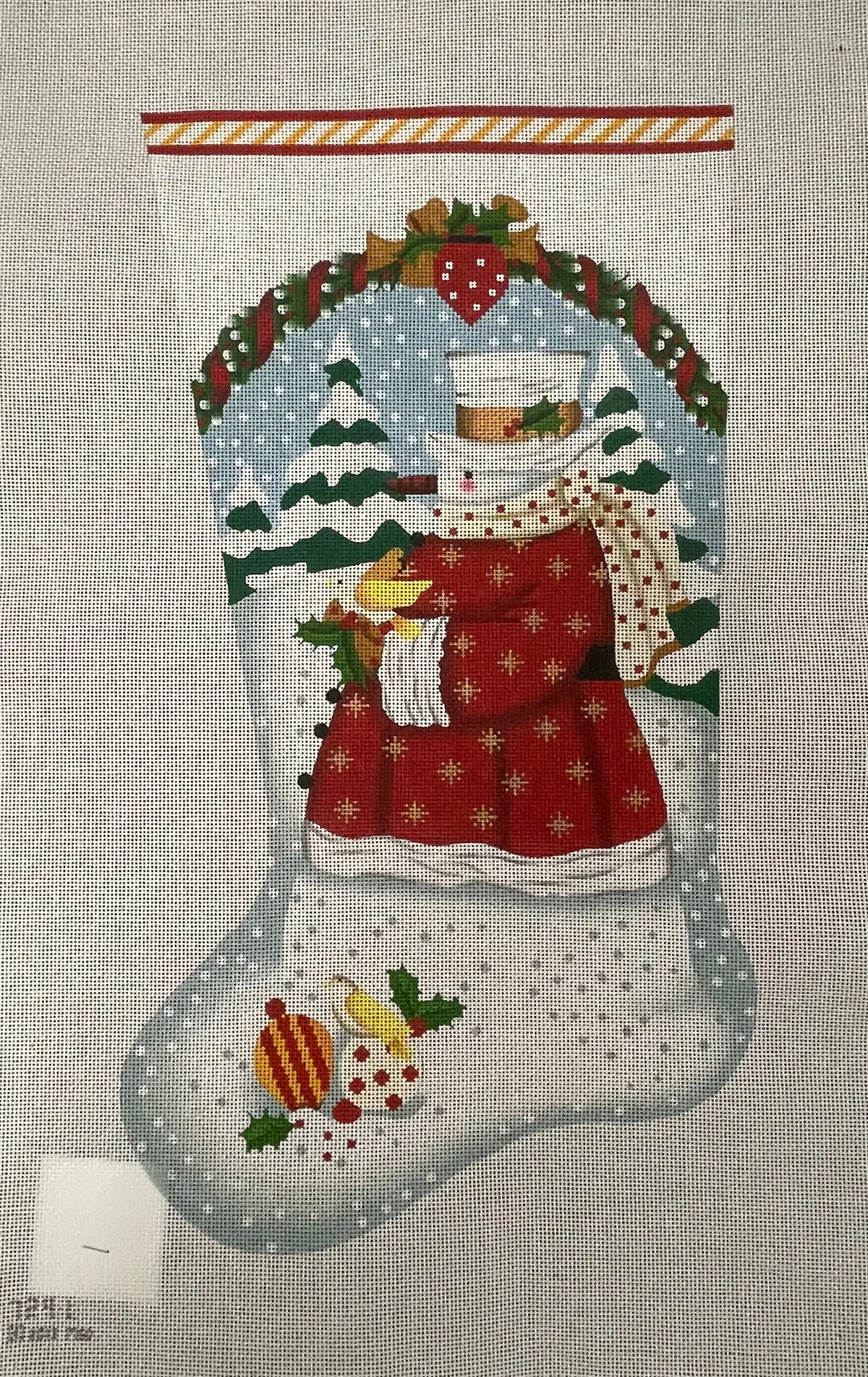 * Melissa Shirley 729L Wildwood Snowman Stocking- 13M 1
