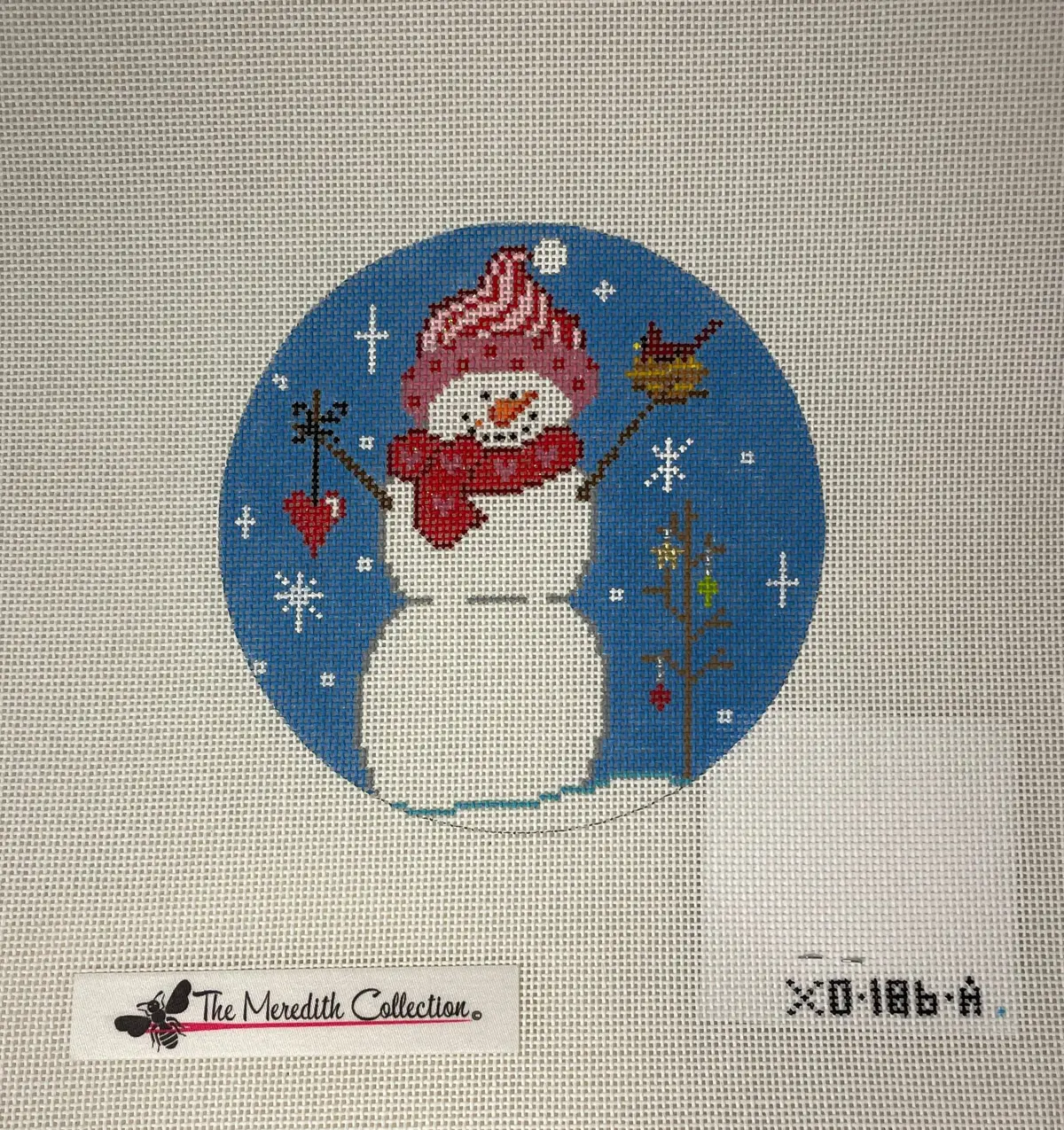 * Meredith Collection Xo186a Snowman With Cardinal 1