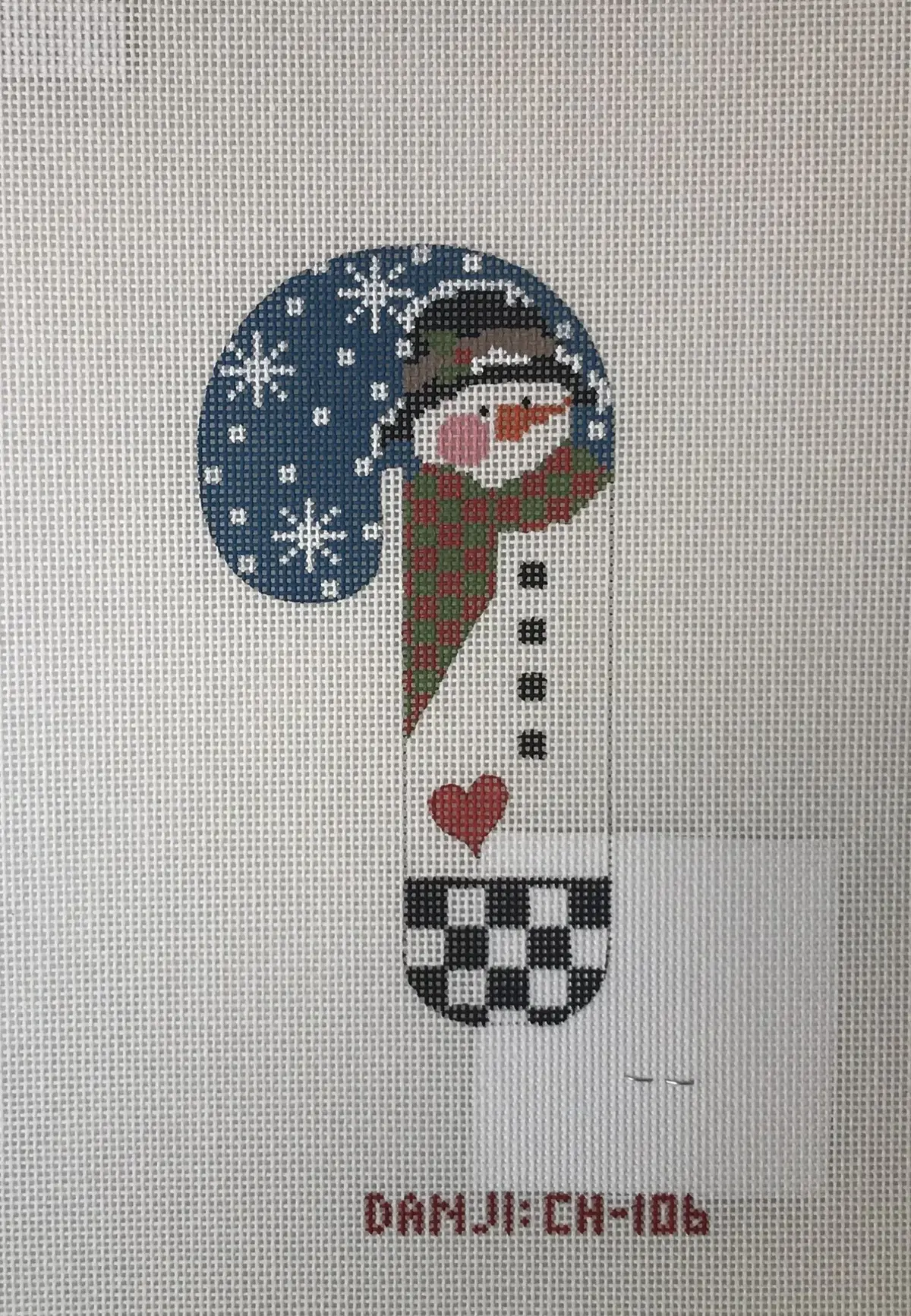 * Danji Ch106 Black Hat Heart Snowman Candycane 1
