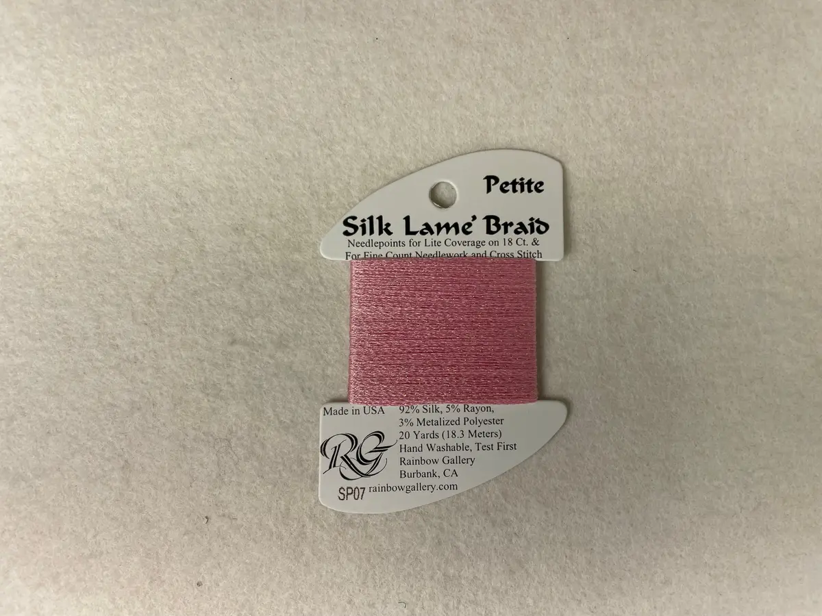 Petite Silk Lame Braid Sp07 Pink 1