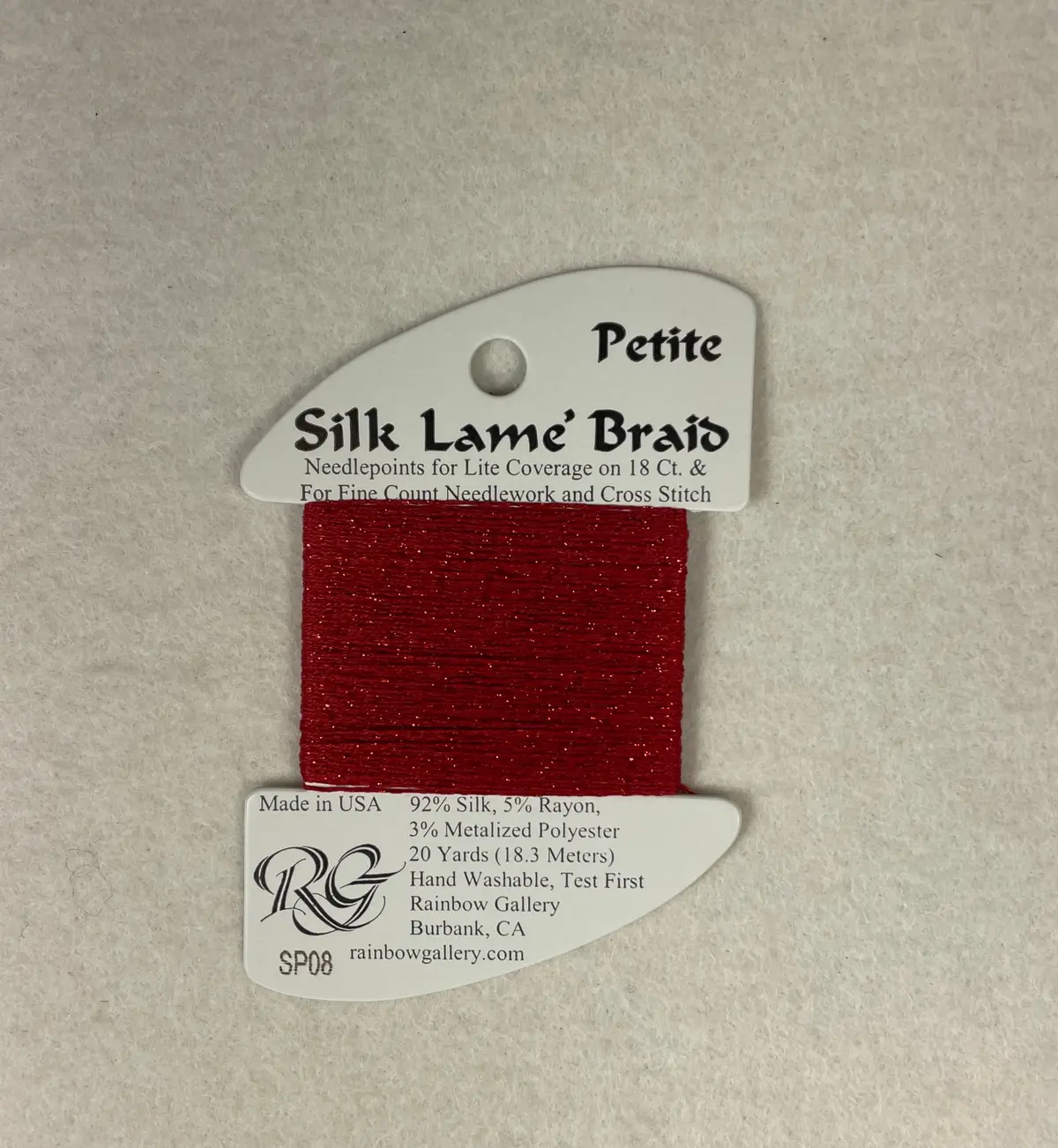 Petite Silk Lame Braid Sp08 Red 1