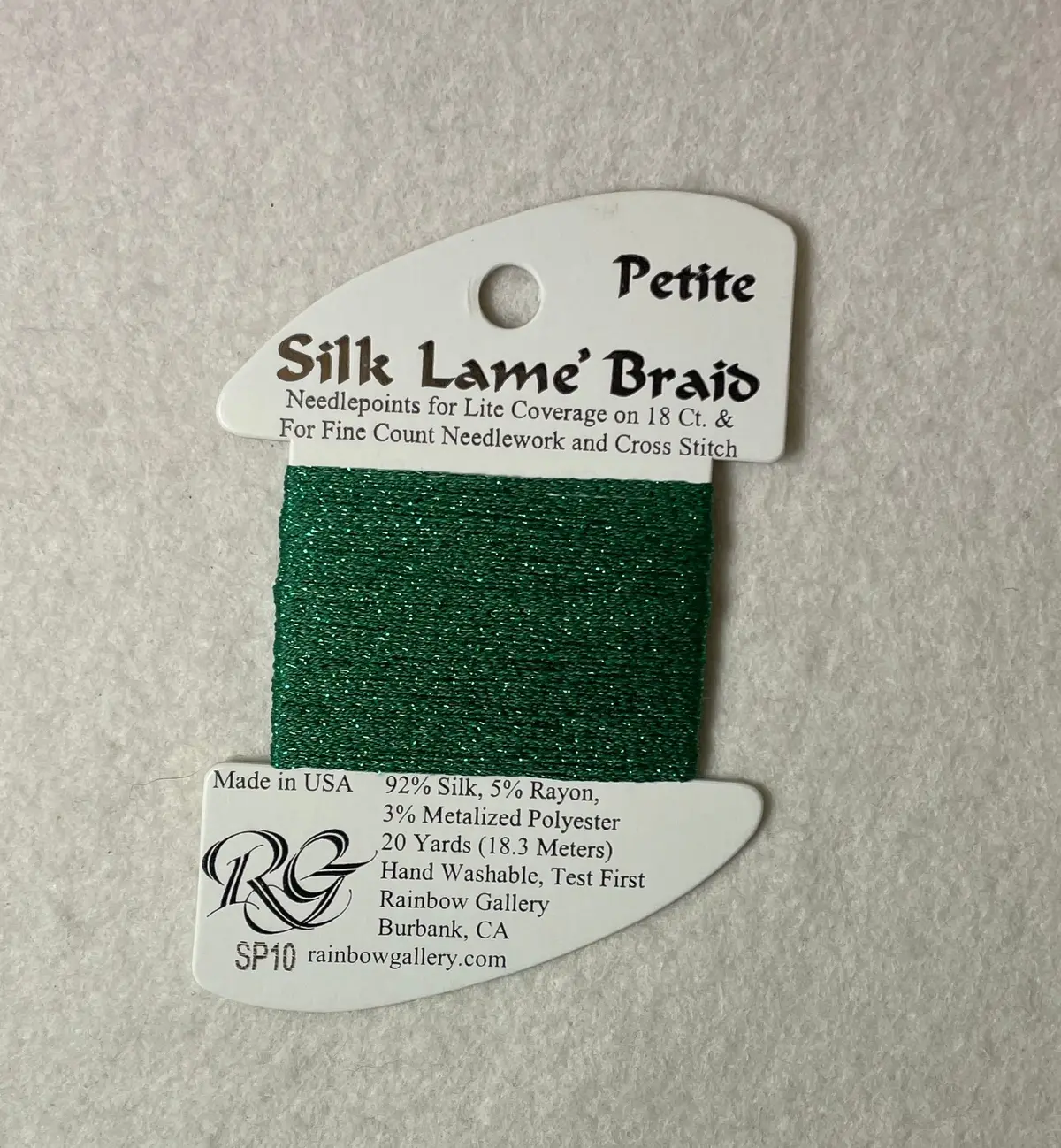 Petite Silk Lame Braid Sp10 Green 1