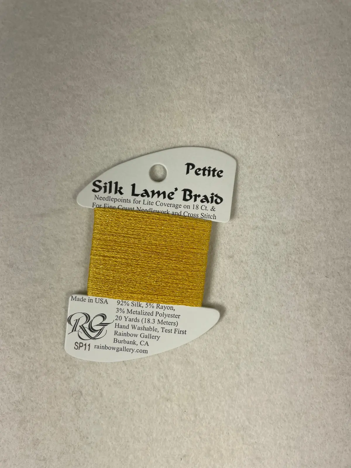 Petite Silk Lame Braid Sp11 Yellow 1