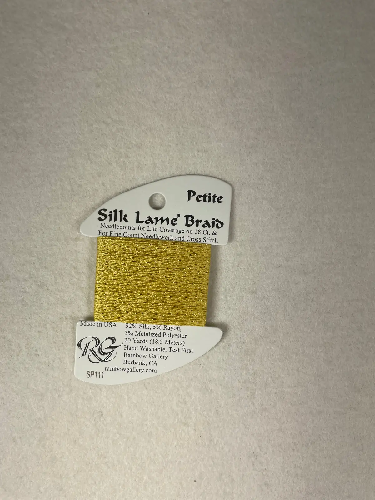 Petite Silk Lame Braid Sp111 Chardonnay 1