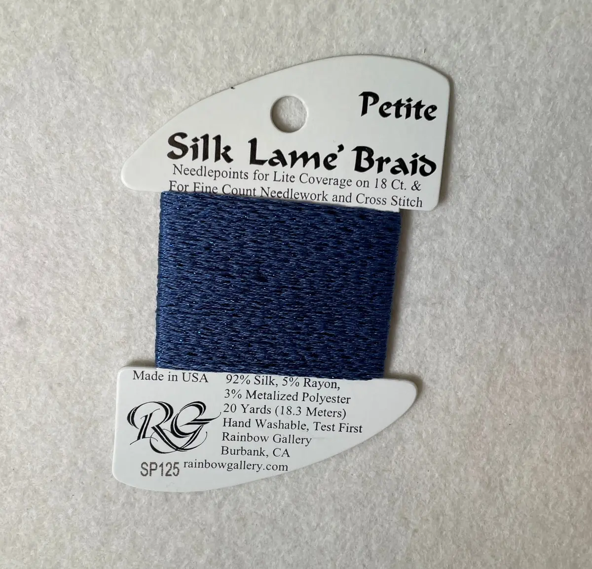 Petite Silk Lame Braid Sp125 Denim 1
