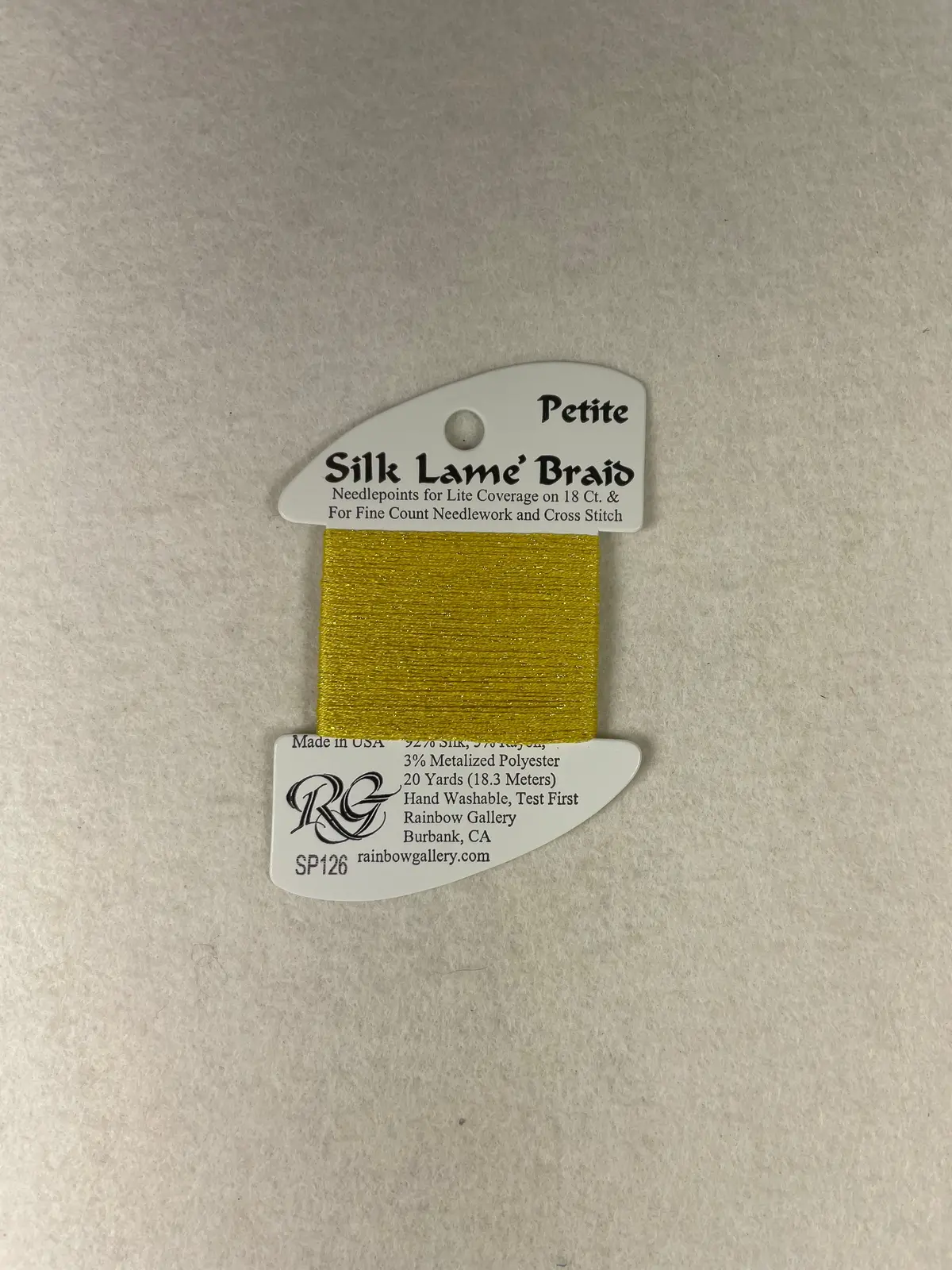 Petite Silk Lame Braid Sp126 Canary Yellow 1