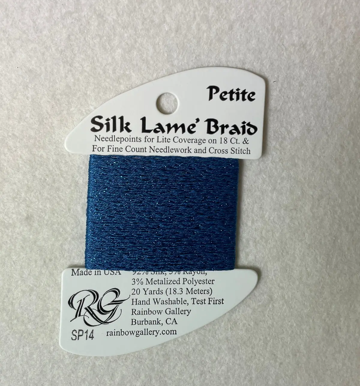 Petite Silk Lame Braid Sp14 Blue 1