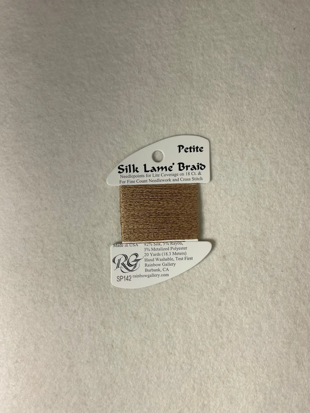 Petite Silk Lame Braid Sp142 Toasted Almond 1