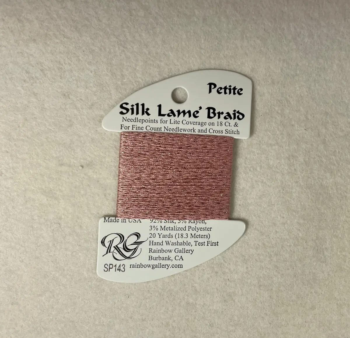 Petite Silk Lame Braid Sp143 Cameo Pink 1