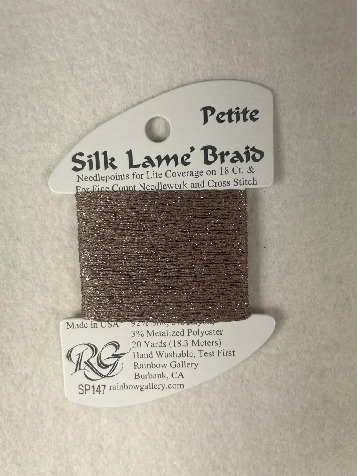 Petite Silk Lame Braid  Sp147 Taupe 1