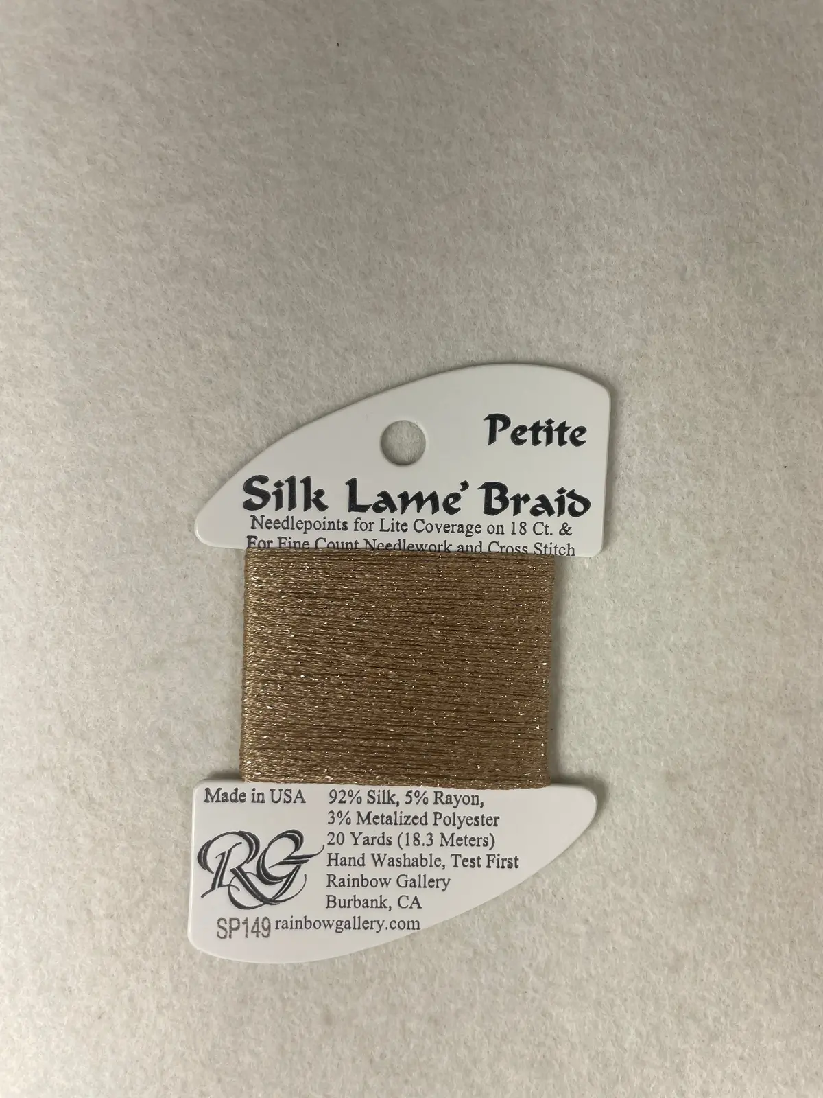 Petite Silk Lame Braid Sp149 Desert Sand 1