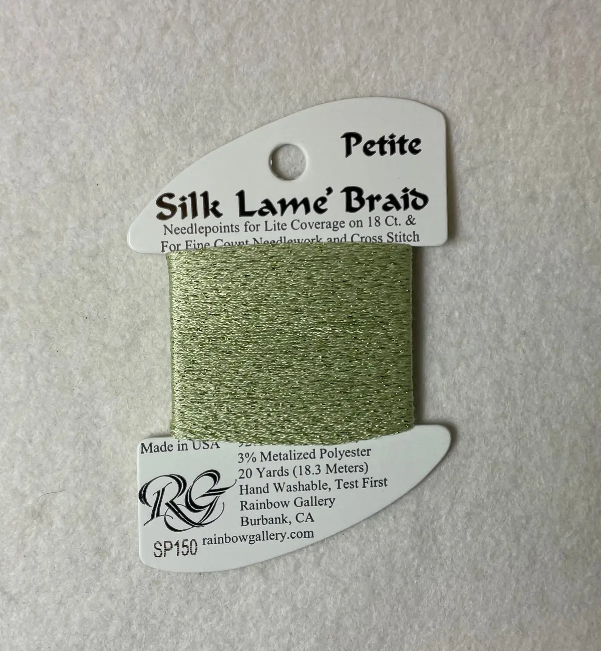 Petite Silk Lame Braid Sp150 Daiquiri Green 1