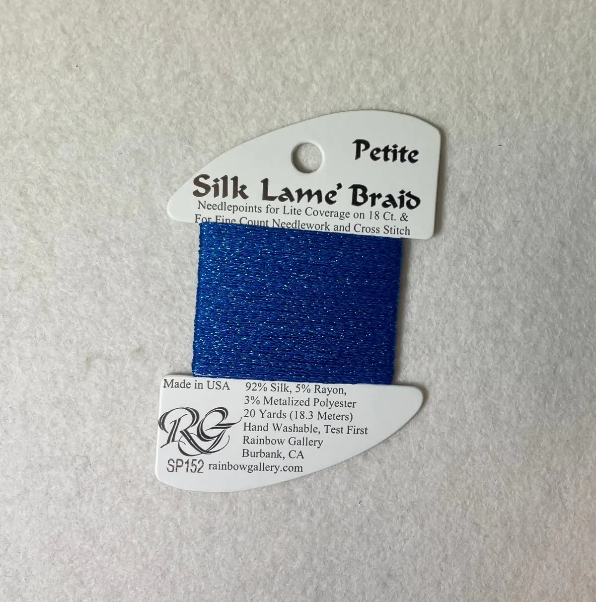 Petite Silk Lame Braid Sp152 Hawaiian Blue 1