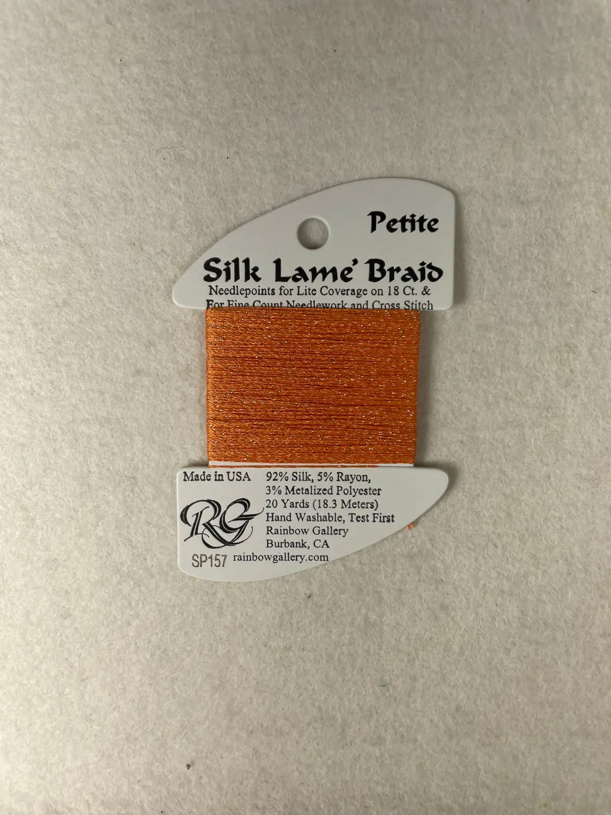 Petite Silk Lame Braid Sp157 Tangelo 1