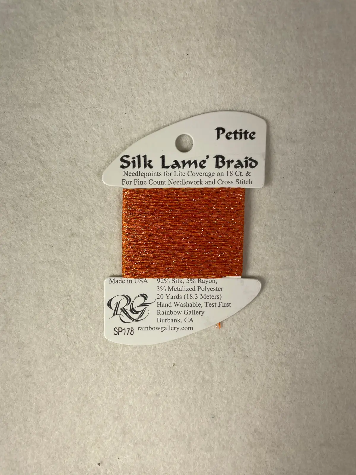 Petite Silk Lame Braid Sp178 Persimmon 1